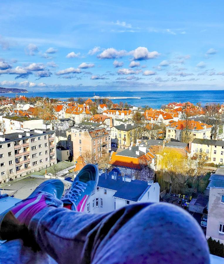 Pokoje Przy Plazy Z Widokiem Na Morze Sopot Luaran gambar